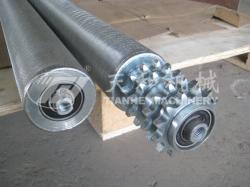 鋼制四排(pái)鏈輪車制(zhi)輥筒